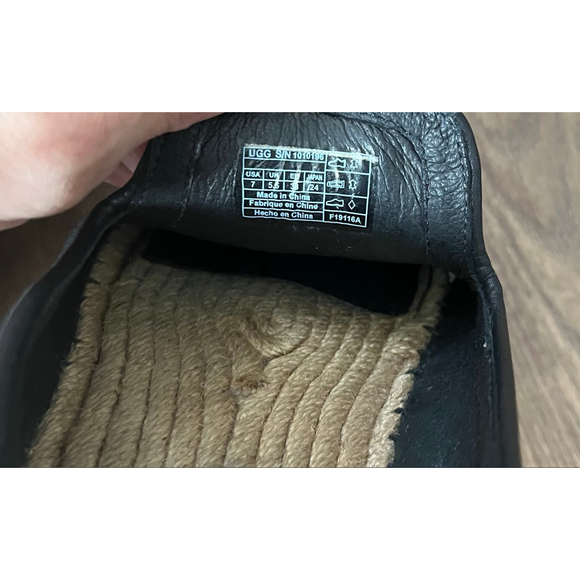 Ugg Sandrinne metallic basket espadrille slip on loafers size 7 - Picture 9 of 11